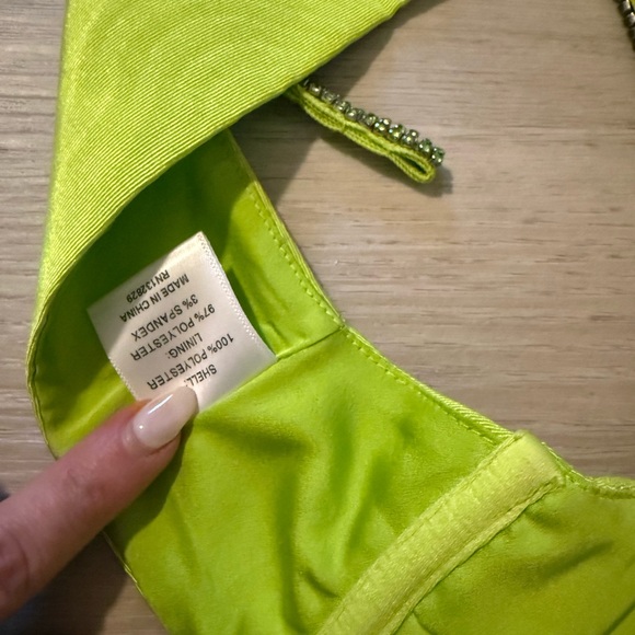 Revolve Camila Coelho Lime Green Skirt Set XS - Picture 7 of 8